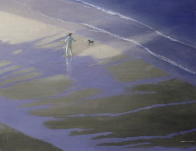 Dog Walk, 1985 by Lincoln Seligman